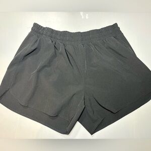 Athletic Works Black Women's Elastic Waist Athletic Shorts